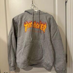 Size small Thrasher hoodie (unisex), perfect condition, barely worn